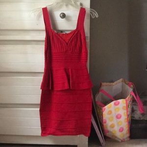 Red bandage dress